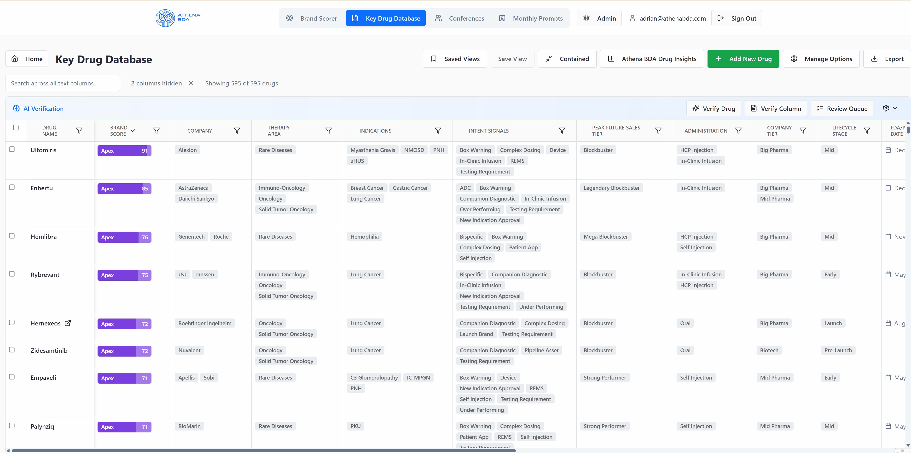 Key Drug Database screenshot